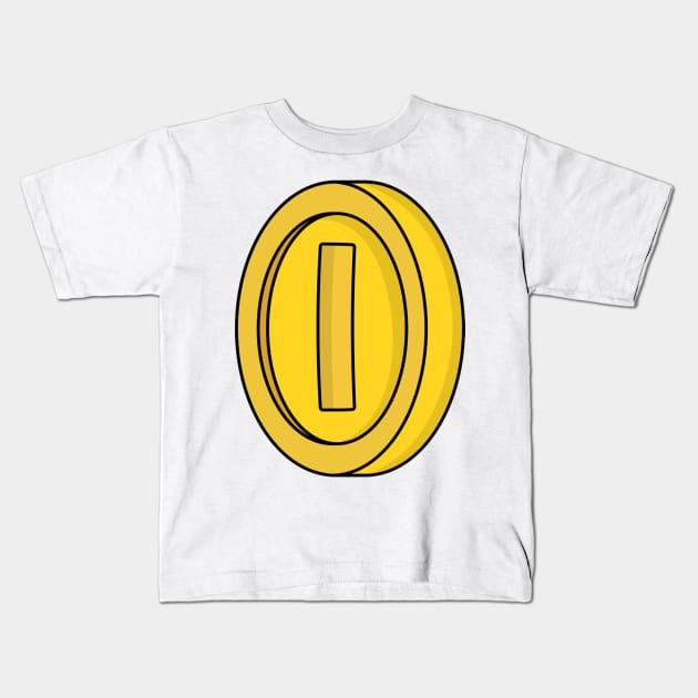 Coin Kids T-Shirt by Radradrad